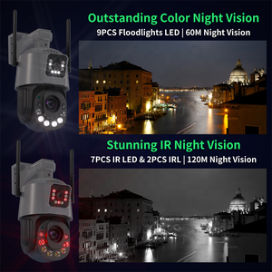 Açık çift Lens PTZ IP kamera 50x 30X Zoom 4K insan algılama kablosuz çift ekran güvenlik kamera - Product Image 4