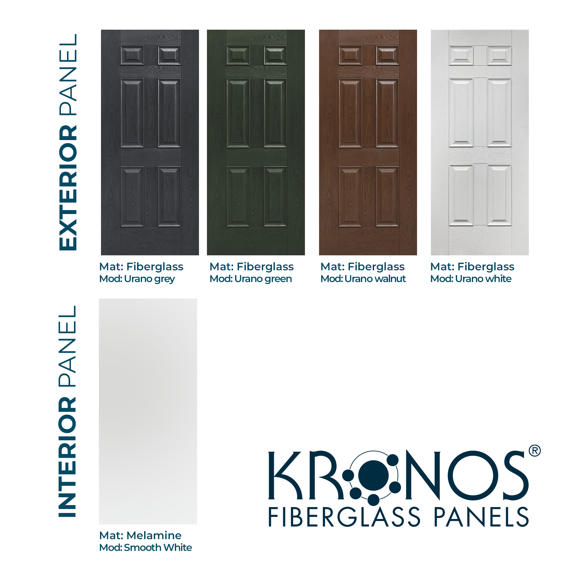 Int: White, Ext:White/Grey/Walnut/Green