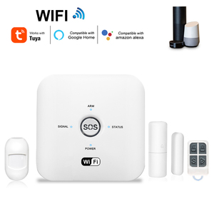 Tuya Smart Home Security <span class=keywords><strong>Alarm</strong></span> <span class=keywords><strong>System</strong></span> Wifi/GSM com botão SOS Pode ser combinado com outros acessórios funcionam com o Google Home