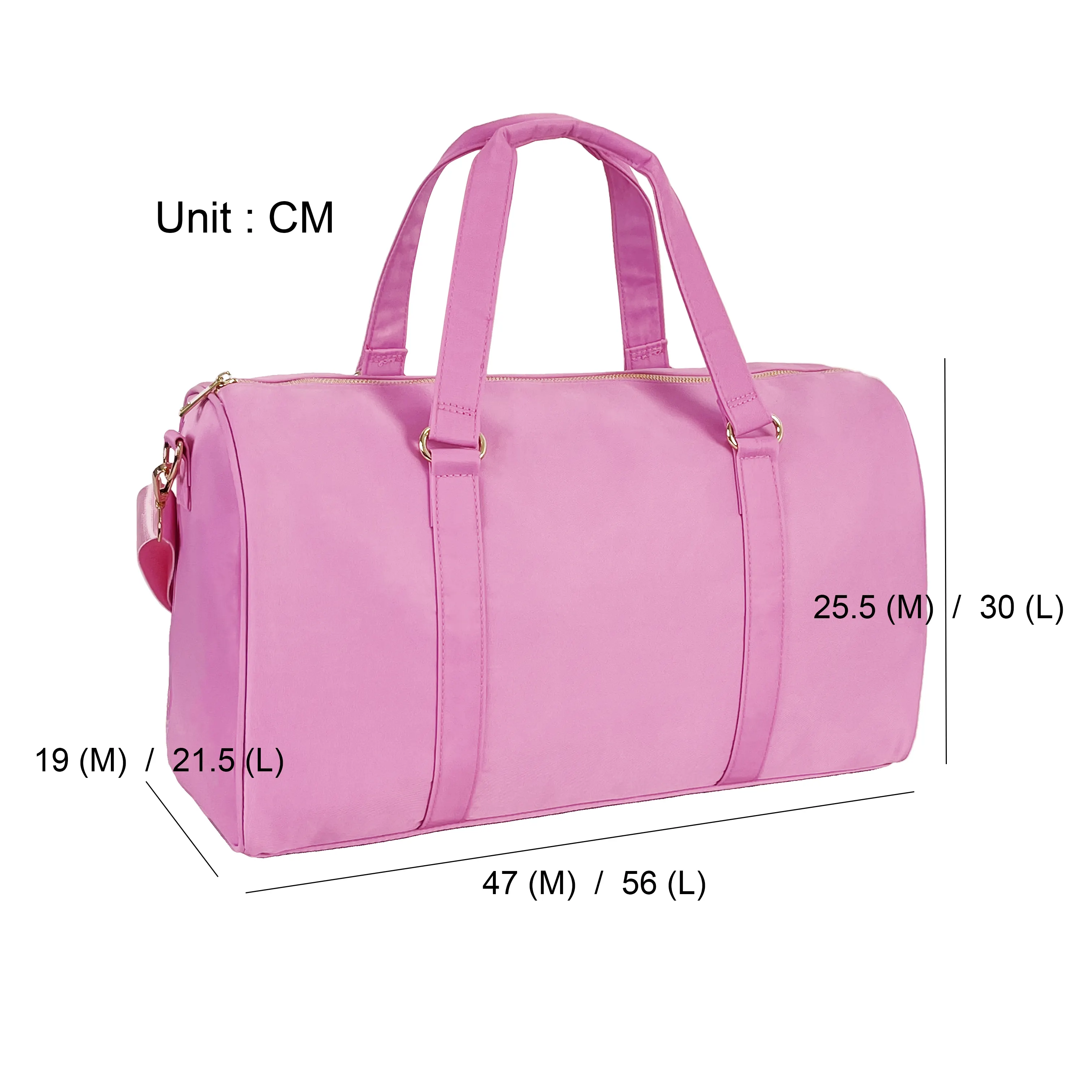Luxury Stoney Clover Stock Classic Waterproof Weekend Gym Sports Duffel Bag Nylon Travel luggage Bag Pink Duffle Bag for women