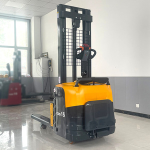 2025 NEWRICK Hot-selling Stand-on Electric Stacker with Multiple <strong>Functions</strong> for Warehouse Shelf Lifting and <strong>Handling</strong> - Product Image 3