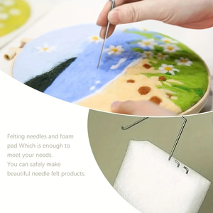 สำหรับ chenistory DIY 20x20ซม. ภาพจิตรกรรมขนสัตว์เข็มรู้สึกกรอบปักผ้าใบฐานงานทำมือหุ่นสำหรับ GI กำหนดเอง - Product Image 4