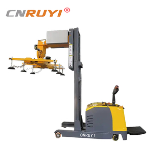 RYN capacità di carico pesante forcella Mobile di vetro Robot, contenitore di vetro strumento di scarico con carrello elevatore