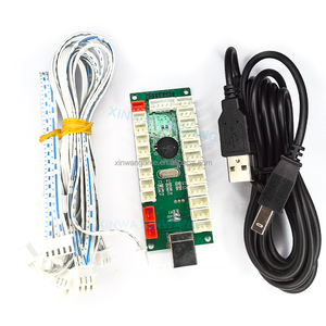 Controlador de Arcade USB, Joystick de juego LED Zero Delay PCBA Chip, botones de luz DIY PC MAME Coin Pusher Compatible con Raspberry Pi PC - Product Image 1