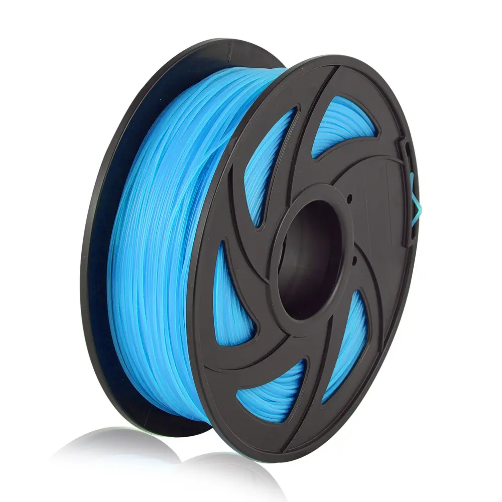 Filament 3D Transparent, matériau PLA, bleu, 1.75mm, 1KG, rouleau, vente en gros en chine