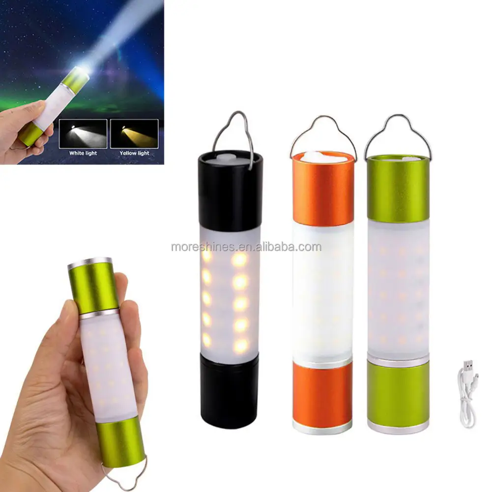 Rechargeable Emergency Flashlight Adjustable Focus Lamp For Camping Hiking Traveling Outdoor LED Portable Hand Mini Lights