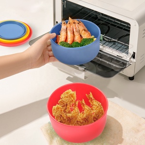 Contenedores de silicona para almacenamiento de alimentos, caja a prueba de masa de pizza, bandeja apilable a prueba de pan con tapa hermética - Product Image 4
