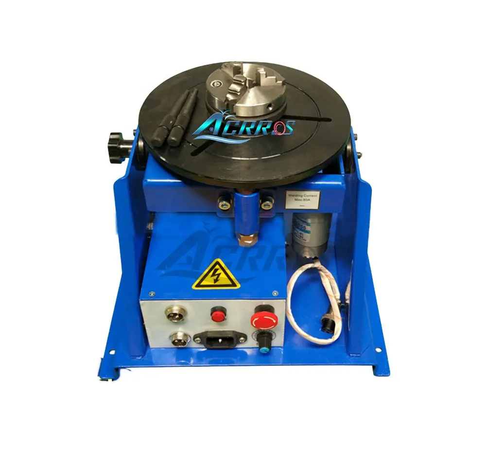 10kg रोटरी Positioner वेल्डिंग, Turntable के टेबल मिनी 2.5 "3 जबड़े खराद चक 65mm