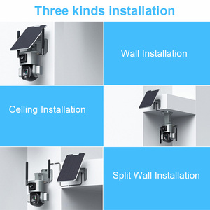 Hd 10X Optical Zoom PTZ Dual Lens Solar Cell Camera Network <strong>Security</strong> IP66 Outdoor Water Wireless WiFi 4G Camera - Product Image 6