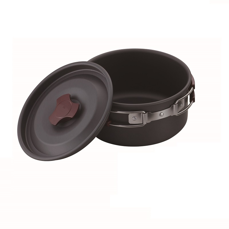 Pot noir 1,9 L avec couvercle