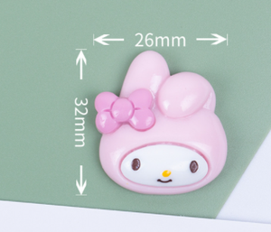 粘土スライム装飾用新漫画キティマルチシェイプ動物樹脂チャームアクセサリー - Product Image 4