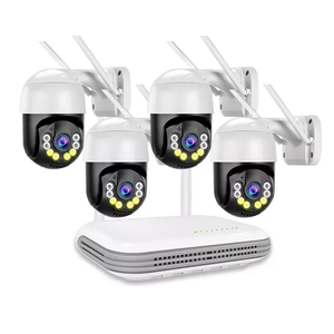 WiFi PTZ kiti Dome kamera 4CH kablosuz IP kamera kiti 4MP CCTV Wifi kamera sistemi XM Icsee destek 2 yönlü ses - Product Image 1
