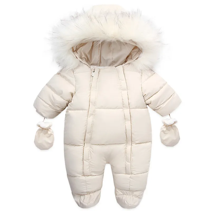 Для новорожденных от 0 до 24 месяцев; Одежда для маленьких девочек зимние хлопковые детские ползунки; Детская одежда с комбинезон с вельветовой курткой с капюшоном для малышей, комплект одежды