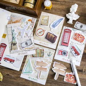 可爱的老时光旅行便签可爱备忘录纸垫学校用品学生文具信息标签派对礼物