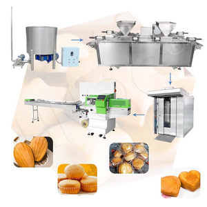 CNOCマフィンカップケーキプロセス全自動マドレーヌ製造機英語スポンジカップケーキ生産ライン - Product Image 1