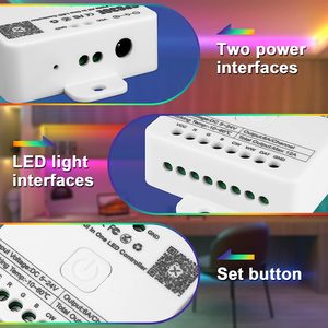 LED-контроллер SP630E все в одном, 5CH PWM SPI Pixels, световая полоса RGBW RGB CCT, музыкальный контроллер - Product Image 3
