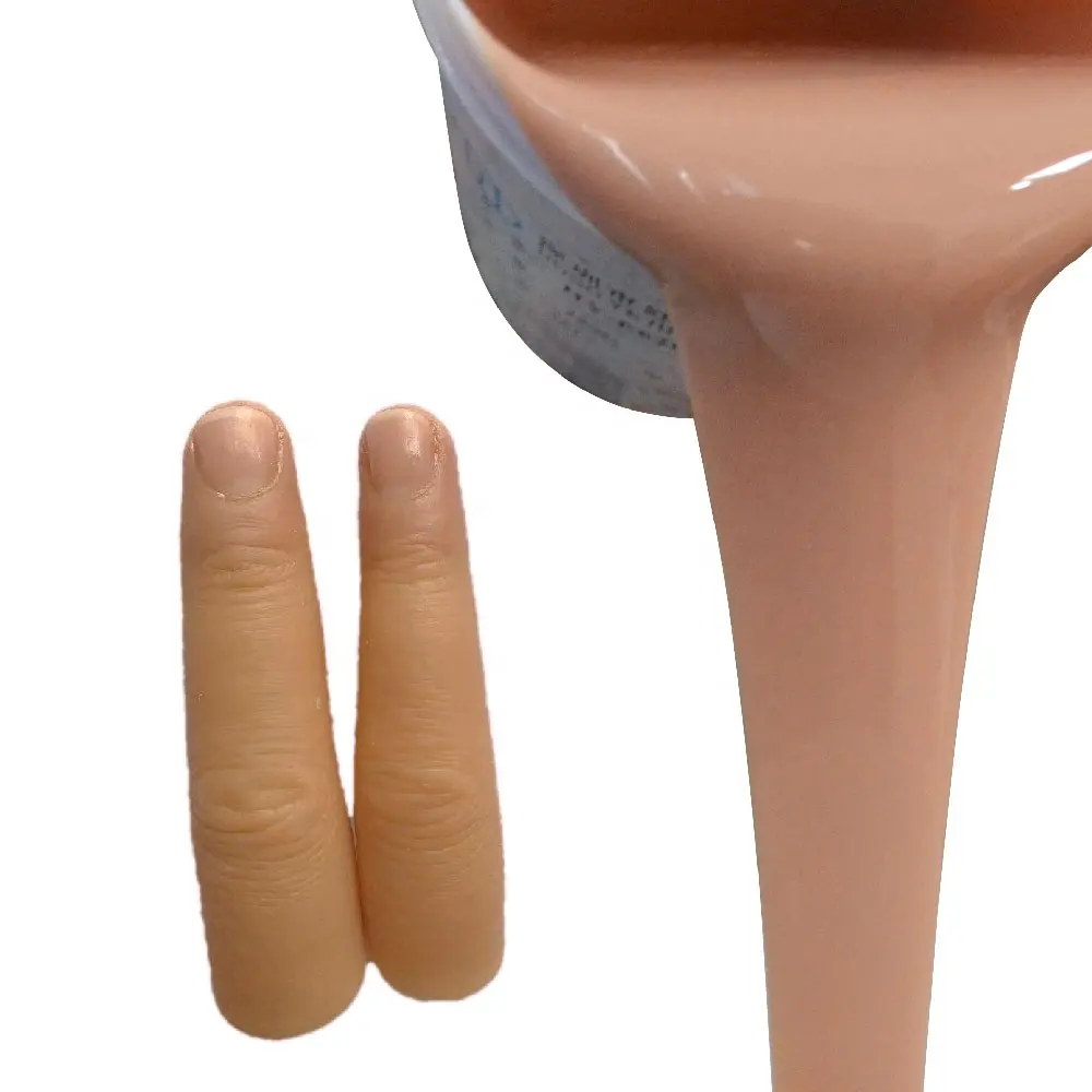 Sicuro per la pelle di gomma di silicone liquido eco-friendly super morbido in silicone gomma per la fusione di vita bambola del corpo umano in silicone
