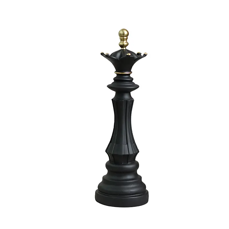 Decorazione internazionale di scacchi con decorazione di scacchi in resina per studio e cavallo da guerra