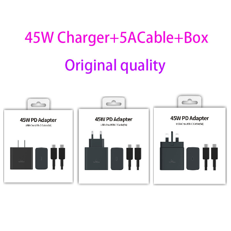Cargador+Cable Negro-Calidad original+Caja