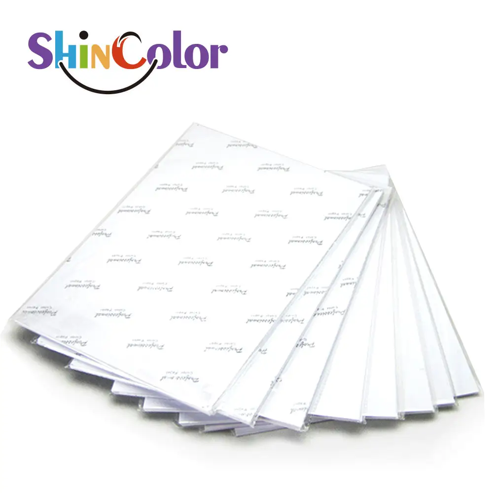 ShinColor 120g 190g 210g 230g 260gsm A4 A3 पत्र आकार 4R प्रीमियम उच्च चमकदार तस्वीर कागज inkjet मुद्रण के लिए