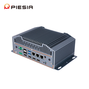 Piesia 3 LAN POE 6 * Com IOT Embedded Industrial Cloud Computer Case 12th Gen N97 N305 2 * DDR5 X86 Mini PC sin ventilador para Rail Transit - Product Image 1