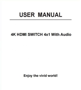 Xput-interruptor HDMI 4x1 4K 60Hz HDMI 4 a 1, 4 en 1, conmutador de salida 4x1 con Audio - Product Image 2