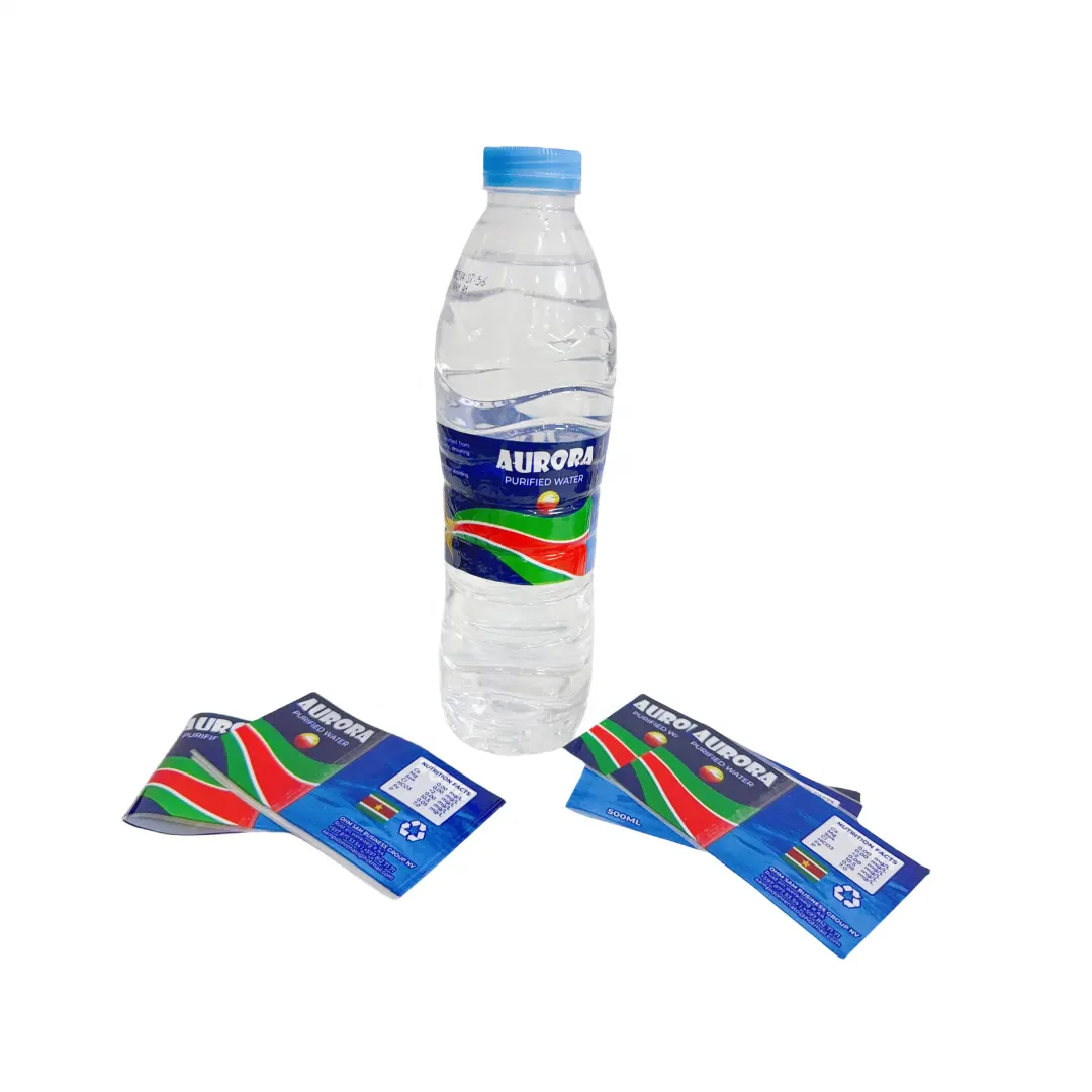 Individuelles PET/PVC Kunststoff-Schrumpfumschlag-Etikett für Lebensmittelverpackungen für Dosen und Flaschen Schrumpfhaut-Etikett