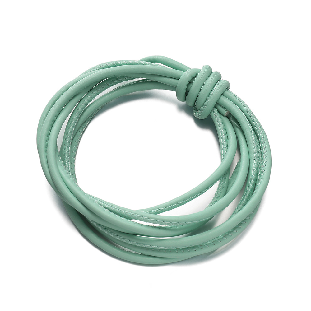 Fil à crochet à âme en coton PU - Vert lac 2 mètres