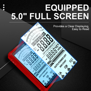 5.0'' Big Full Screen Displaying Auto-ranging 6000 Counts True RMS Digital Multimeter Multi Tester With NCV <strong>Detection</strong> <strong>Function</strong> - Product Image 2