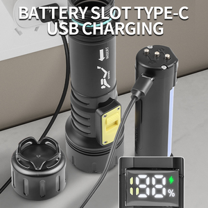 Xhp70 đổ bộ 1000 lumen đèn pin IP68 không thấm nước dẫn lặn ánh sáng kỹ thuật số hiển thị sạc dưới nước tìm kiếm ánh sáng - Product Image 4