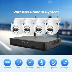 Sistema de cámara de seguridad Wifi de 5MP con kit inalámbrico Nvr 4ch o 8ch Cámara Domo Ptz para el hogar - Product Image 2