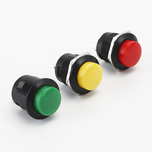 Interruttore a pulsante istantaneo 1NO con auto-Reset circolare da 16MM sbloccato R13-507 interruttore a pulsante circolare da 16MM - Product Image 3