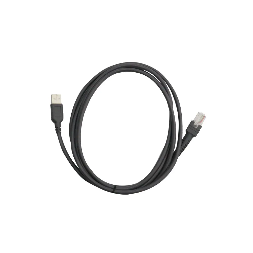 Escáner de código de barras, Cable USB de 2m Compatible con Symbol Motorola LS1203, Ls2208, LS4208, LS3008, 10 CBA-U01-S07ZAR