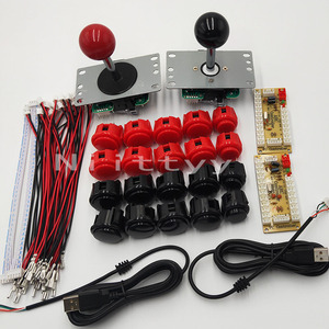 2 игрока DIY USB аркадный комплект с нулевой задержкой SANWA Джойстик кодировщик 30-кнопочный ПК Raspberry Pi BSF доска пластиковый материал