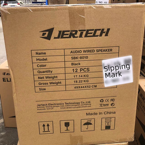 JERTECH profesyonel ses tam Set DJ ses sistemi hoparlörler amplifikatör renkli LED ışık kablolu Subwoofer hoparlör seti - Product Image 5