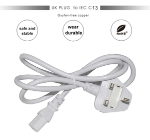 Ücretsiz örnek 5A/250V H05VV-F 3G * 0.75mm2 3 Pin fiş güç kablosu su ısıtıcısı ve bilgisayar güç kablosu - Product Image 6