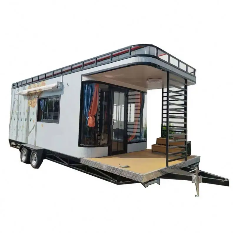 Hochwertige mobile Pizza Hamburger Carts Frühstück Food Cart zum Verkauf