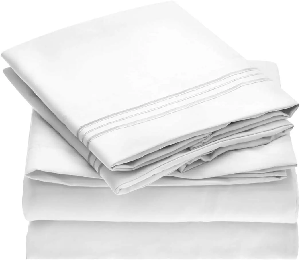 Oferta de fábrica, juego de fundas de almohada de cama de algodón teñido liso blanco, logotipo personalizado, 40 colores en stock
