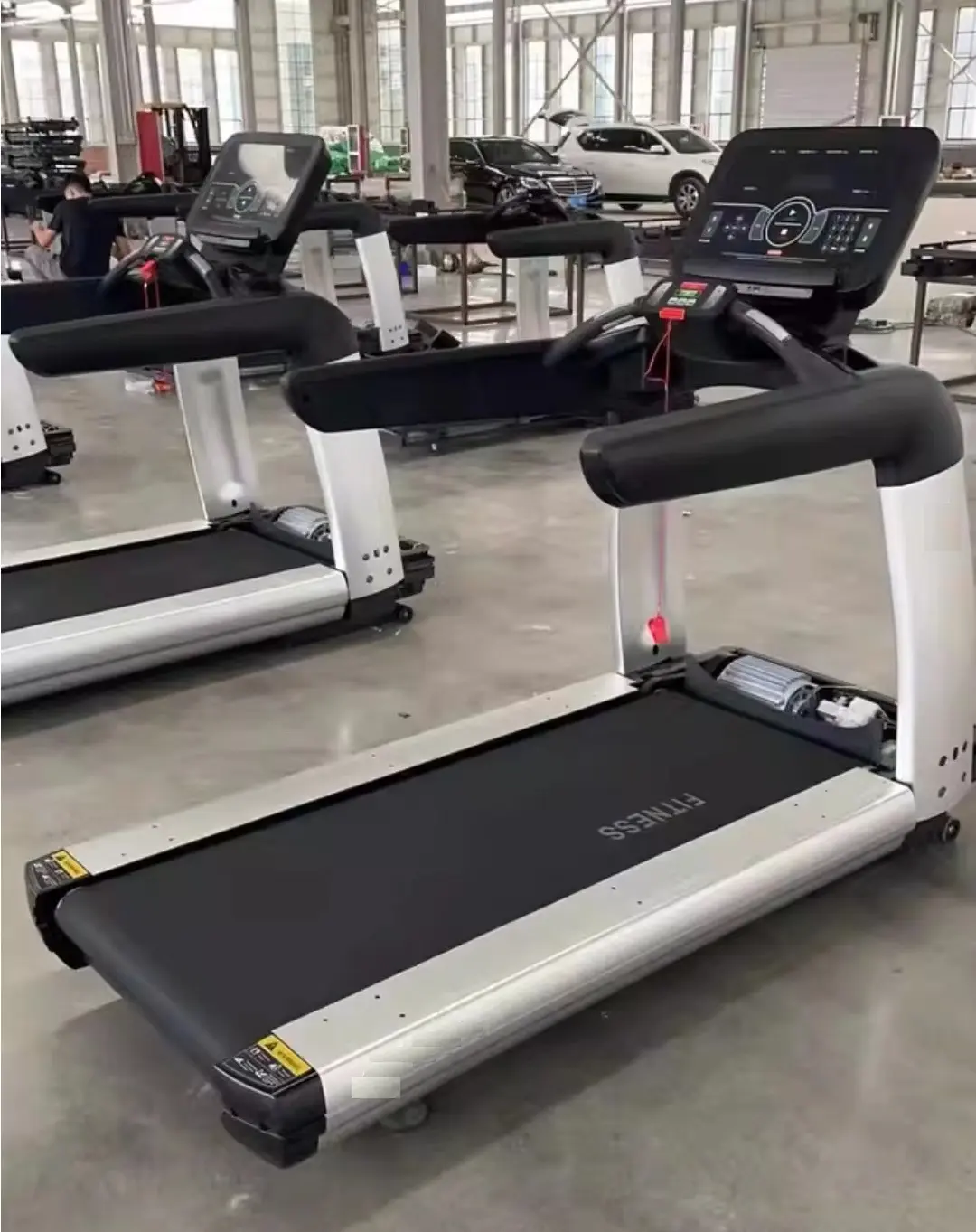 commercial motor treadmill with tv gym exercise machine