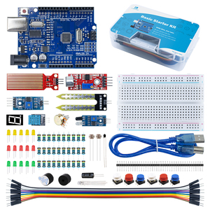 LAFVIN Basic Starter Kit für R3 DIY Kit für Schulkinder Education Programming Kit Lernspiel zeug für Arduino Uno Set