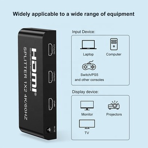 <strong>2</strong> Ports <strong>HDMI</strong> <strong>2</strong>.0 <strong>Splitter</strong> <strong>1</strong> in <strong>2</strong> Out HDCP <strong>2</strong>.<strong>2</strong> 4K 60Hz 1080P Full HD HDR <strong>HDMI</strong> <strong>Splitter</strong> <strong>2</strong>.0 1x2 for Dual Monitors Extended Display - Product Image 6