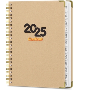 Custom Printing Spiral Bound <strong>Notebook</strong> A4 A5 B5 B6 To Do List Notepad Daily Weekly Yearly Schedule Double Coil No <strong>Date</strong> Planner - Product Image 1