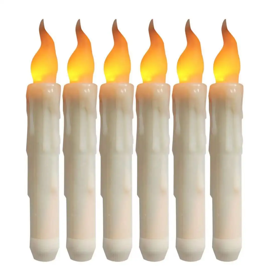 DD885 12 pz/set candela con telecomando strega festa di natale compleanno matrimonio decorazioni di Halloween 12 candele LED galleggianti