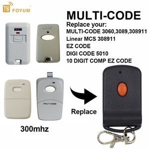 Per Multi codice 300mhz 10 Dip Switch 30 Garage porta Wireless RF telecomando 1 pulsanti apriporta chiave Dupliator portachiavi - Product Image 5
