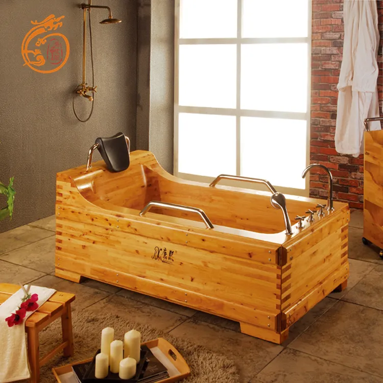 Baignoire de luxe en bois en cèdre, pour massage, autoportants, Sauna, pour trempage, offre spéciale
