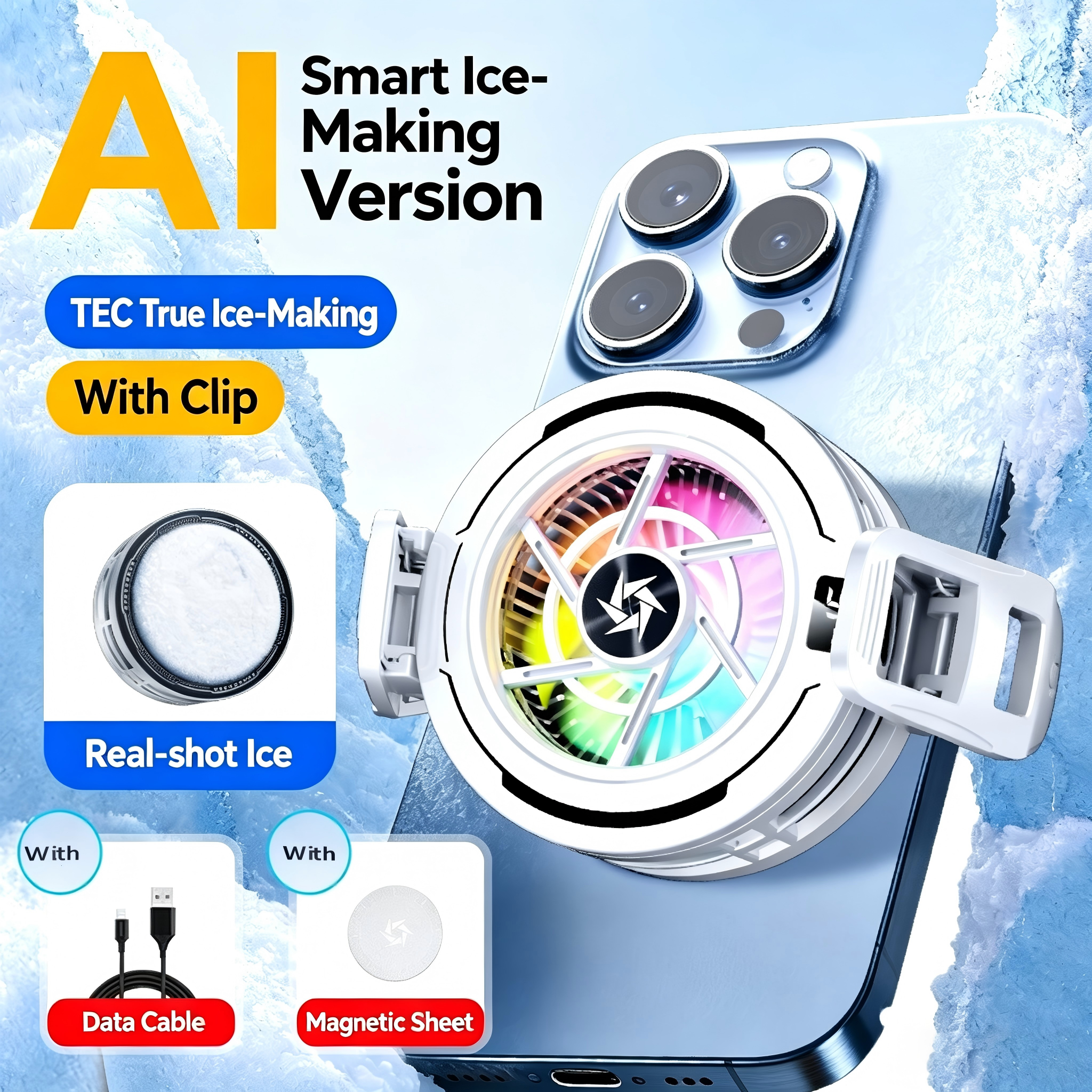 White With Digital Display