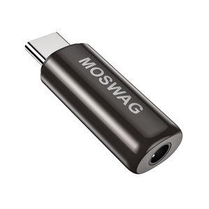 Usb-c至3.5耳机音频适配器类型-C至Aux加密狗电缆线USB类型C至3.5毫米耳机插孔适配器