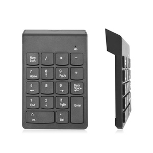 Venta caliente portátil Mini 2,4G teclado numérico inalámbrico 18 teclas interfaz USB número teclado tijera nuevo diseño
