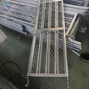Hot Sale Niedriger Preis Kunden spezifischer Gerüst-Laufsteg mit Haken H-Rahmen-Netz planken Gerüst