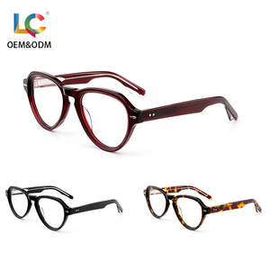 نظارات بصرية بتصميم جديد ممتاز مصنوع يدويًا بإطار كلاسيكي برشام للرجال والنساء نظارات شفافة - Product Image 1